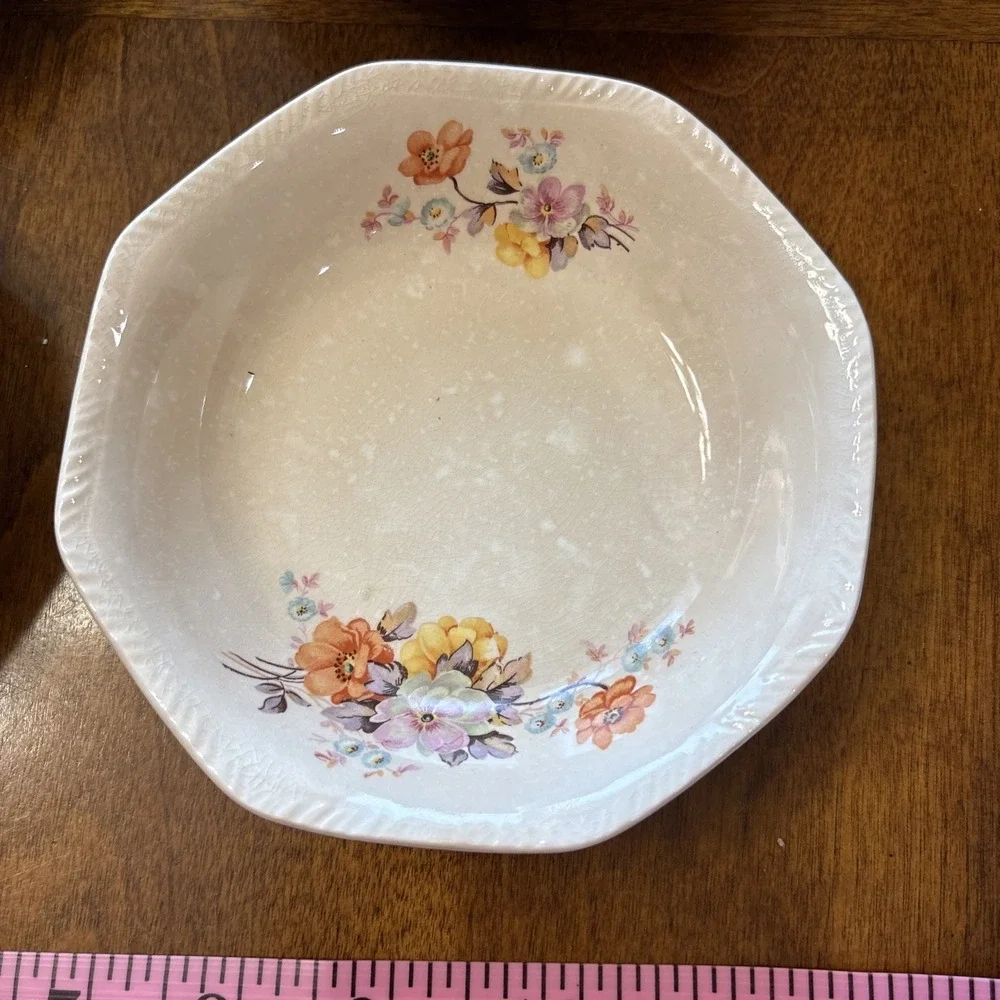 vtg 1930s Floral Set Of 4 Small Bowls‎ Unbranded